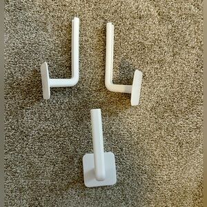 Hat hooks with peel and stick adhesive